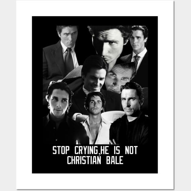 Christian Bale T-shirt Wall Art by MAD AYN